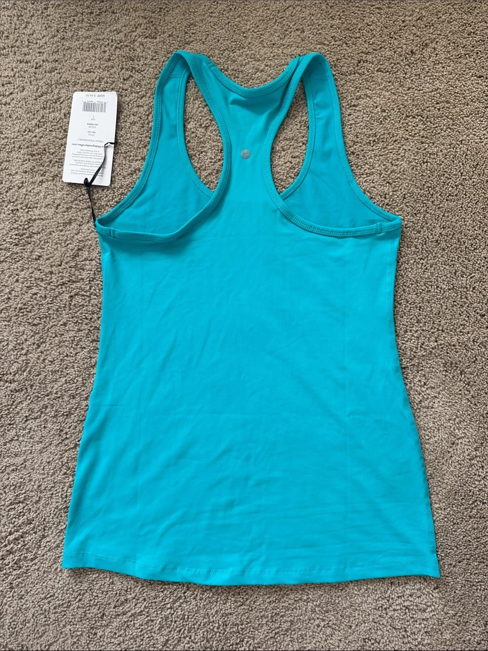 90 Degree | By Reflex Teal Racerback Tank Top | L - Picture 3 of 3